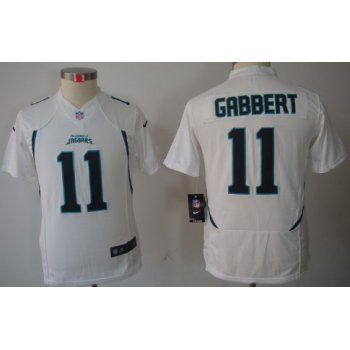 Nike Jacksonville Jaguars #11 Blaine Gabbert White Limited Kids Jersey