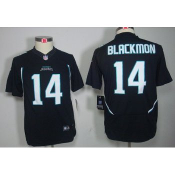 Nike Jacksonville Jaguars #14 Justin Blackmon Black Limited Kids Jersey