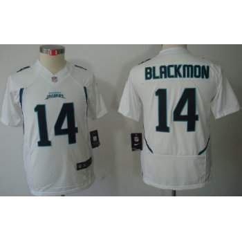 Nike Jacksonville Jaguars #14 Justin Blackmon White Limited Kids Jersey