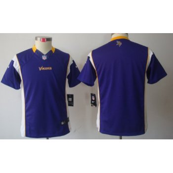 Nike Minnesota Vikings Blank Purple Limited Kids Jersey