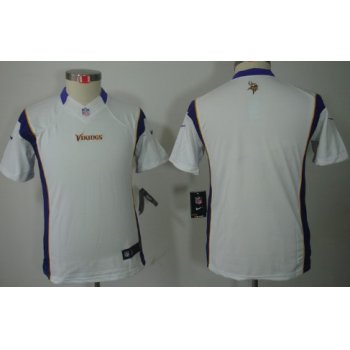 Nike Minnesota Vikings Blank White Limited Kids Jersey