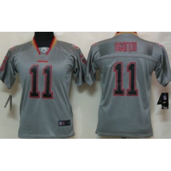 Nike San Francisco 49ers #11 Alex Smith Lights Out Gray Kids Jersey