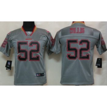 Nike San Francisco 49ers #52 Patrick Willis Lights Out Gray Kids Jersey