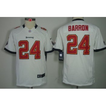 Nike Tampa Bay Buccaneers #24 Mark Barron White Limited Kids Jersey