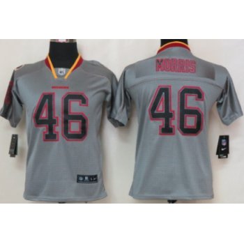 Nike Washington Redskins #46 Alfred Morris Lights Out Gray Kids Jersey