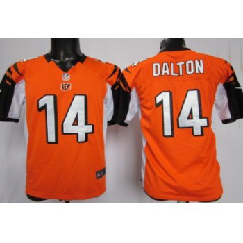 Nike Cincinnati Bengals #14 Andy Dalton Orange Game Kids Jersey