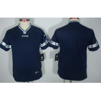 Nike Dallas Cowboys Blank Blue Limited Kids Jersey