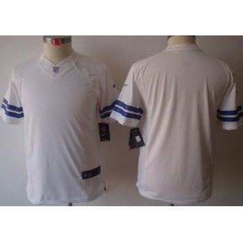 Nike Dallas Cowboys Blank White Limited Kids Jersey