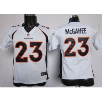 Nike Denver Broncos #23 Willis McGahee White Game Kids Jersey