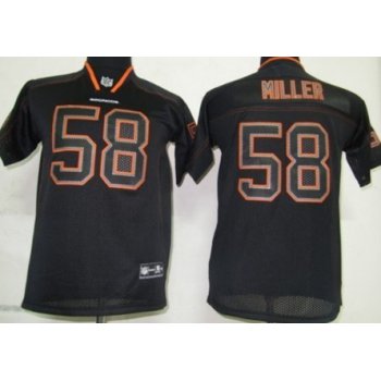 Nike Denver Broncos #58 Von Miller Lights Out Black Kids Jersey