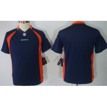 Nike Denver Broncos Blank Blue Limited Kids Jersey