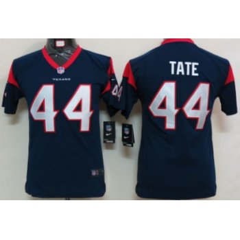 Nike Houston Texans #44 Ben Tate Blue Game Kids Jersey