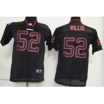 Nike San Francisco 49ers #52 Patrick Willis Lights Out Black Kids Jersey