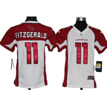 Nike Arizona Cardinals #11 Larry Fitzgerald White Game Kids Jersey