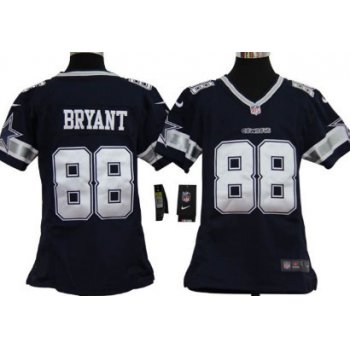 Nike Dallas Cowboys #88 Dez Bryant Blue Game Kids Jersey