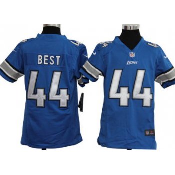 Nike Detroit Lions #44 Jahvid Best Light Blue Game Kids Jersey