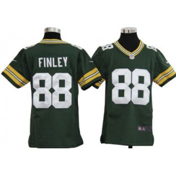 Nike Green Bay Packers #88 Jermichael Finley Green Game Kids Jersey