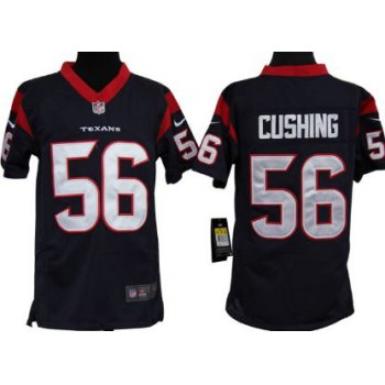 Nike Houston Texans #56 Brian Cushing Blue Game Kids Jersey