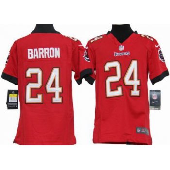 Nike Tampa Bay Buccaneers #24 Mark Barron Red Game Kids Jersey