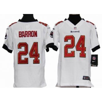 Nike Tampa Bay Buccaneers #24 Mark Barron White Game Kids Jersey