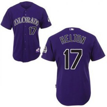 Colorado Rockies #17 Todd Helton Purple Kids Jersey