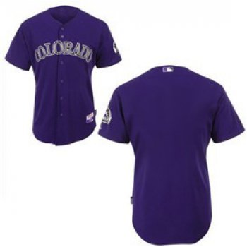 Colorado Rockies Blank Purple Kids Jersey