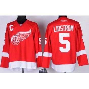 Detroit Red Wings #5 Nicklas Lidstrom Red Kids Jersey