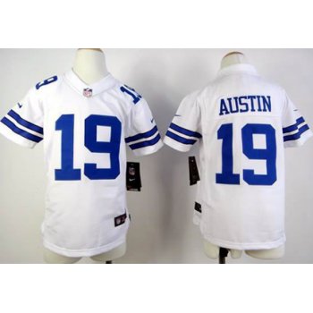 Nike Dallas Cowboys #19 Miles Austin White Game Kids Jersey