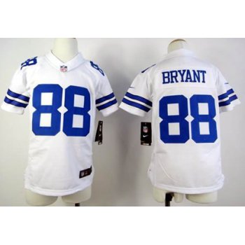 Nike Dallas Cowboys #88 Dez Bryant White Game Kids Jersey