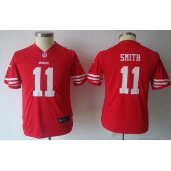 Nike San Francisco 49ers #11 Alex Smith Red Game Kids Jersey