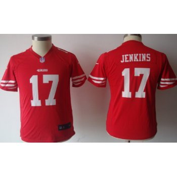 Nike San Francisco 49ers #17 A.J. Jenkins Red Game Kids Jersey