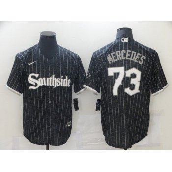 Men Chicago White Sox 73 Mercedes City Edition Black Game Nike 2021 MLB Jerseys