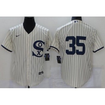 Men's Chicago White Sox #35 Frank Thomas Cream 2021 Field of Dreams Cool Base Jersey