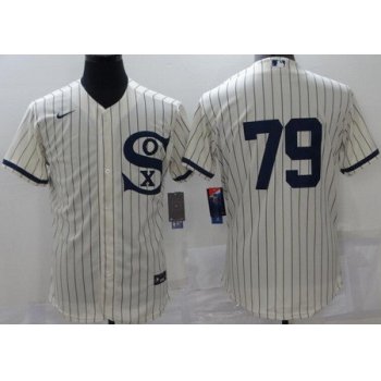 Men's Chicago White Sox #79 Jose Abreu 2021 Cream Field of Dreams Name Cool Base Stitched Nike Jersey