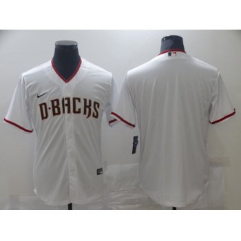 Men's Arizona Diamondback Blank White Stitched MLB Cool Base Nike Jersey