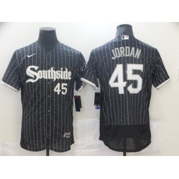 Men's Chicago White Sox #45 Michael Jordan Black 2021 City Connect Stitched MLB Flex Base Nike Jersey