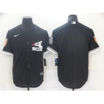 Men's Chicago White Sox Blank Black Stitched MLB Cool Base Nike Jersey