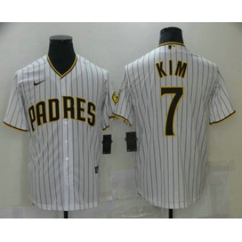 Men's San Diego Padres #7 Ha Seong Kim White Stitched MLB Cool Base Nike Jersey