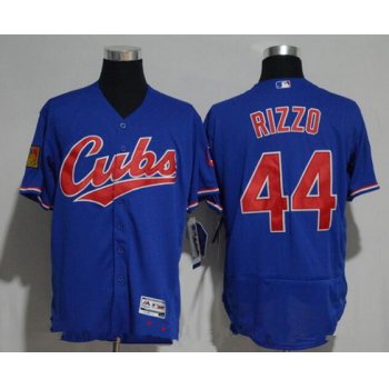 Men's Chicago Cubs #44 Anthony Rizzo Royal Blue 1994 Turn Back The Clock Stitched MLB Majestic Flex Base Jersey