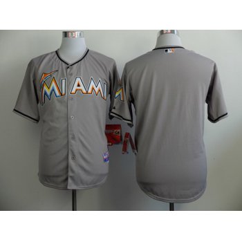 Miami Marlins Blank Gray Jersey