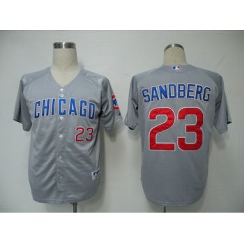 Chicago Cubs #23 Ryne Sandberg Gray Jersey