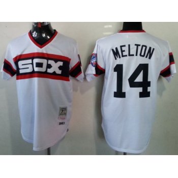 Chicago White Sox #14 Bill Melton 1983 White Pullover Throwback Jersey