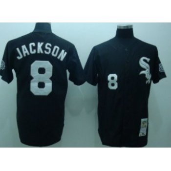 Chicago White Sox #8 Bo Jackson 1991 Black Throwback Jersey