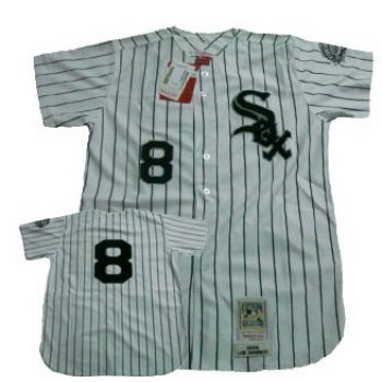 Chicago White Sox #8 Bo Jackson 1993 White Throwback Jersey