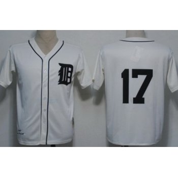 Detroit Tigers #17 Denny Mclain 1968 Cream Throwback Jersey