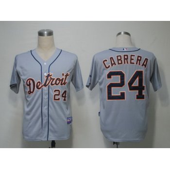 Detroit Tigers #24 Miguel Cabrera Gray Jersey