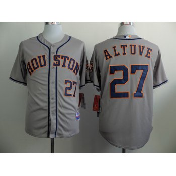 Houston Astros #27 Jose Altuve Gray Jersey