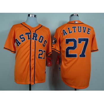 Houston Astros #27 Jose Altuve Orange Jersey