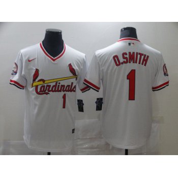 Men St.Louis Cardinals #1 O.Smith White Game 2021 Nike MLB Jersey