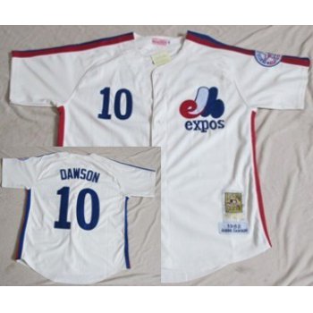 Montreal Expos #10 Andre Dawson 1982 Cream Throwback Jersey